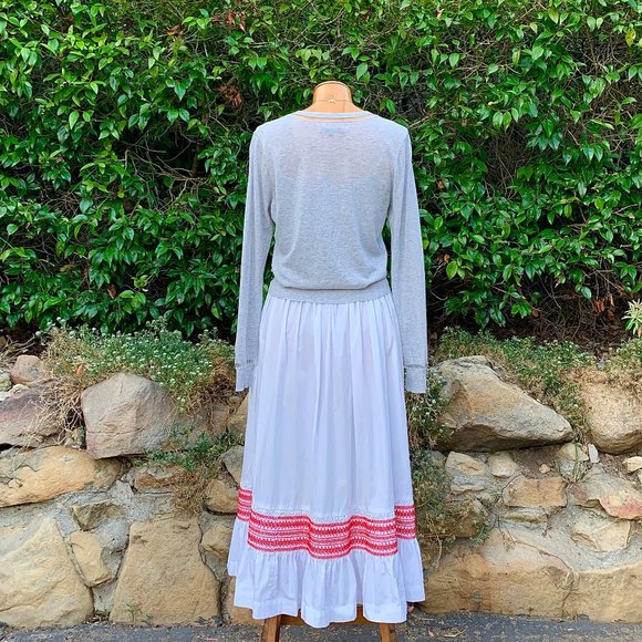 Comme des Garcons embroidered cotton poplin skirt - Picture 8 of 11